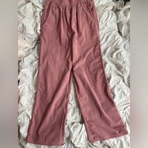 pink corduroy pants